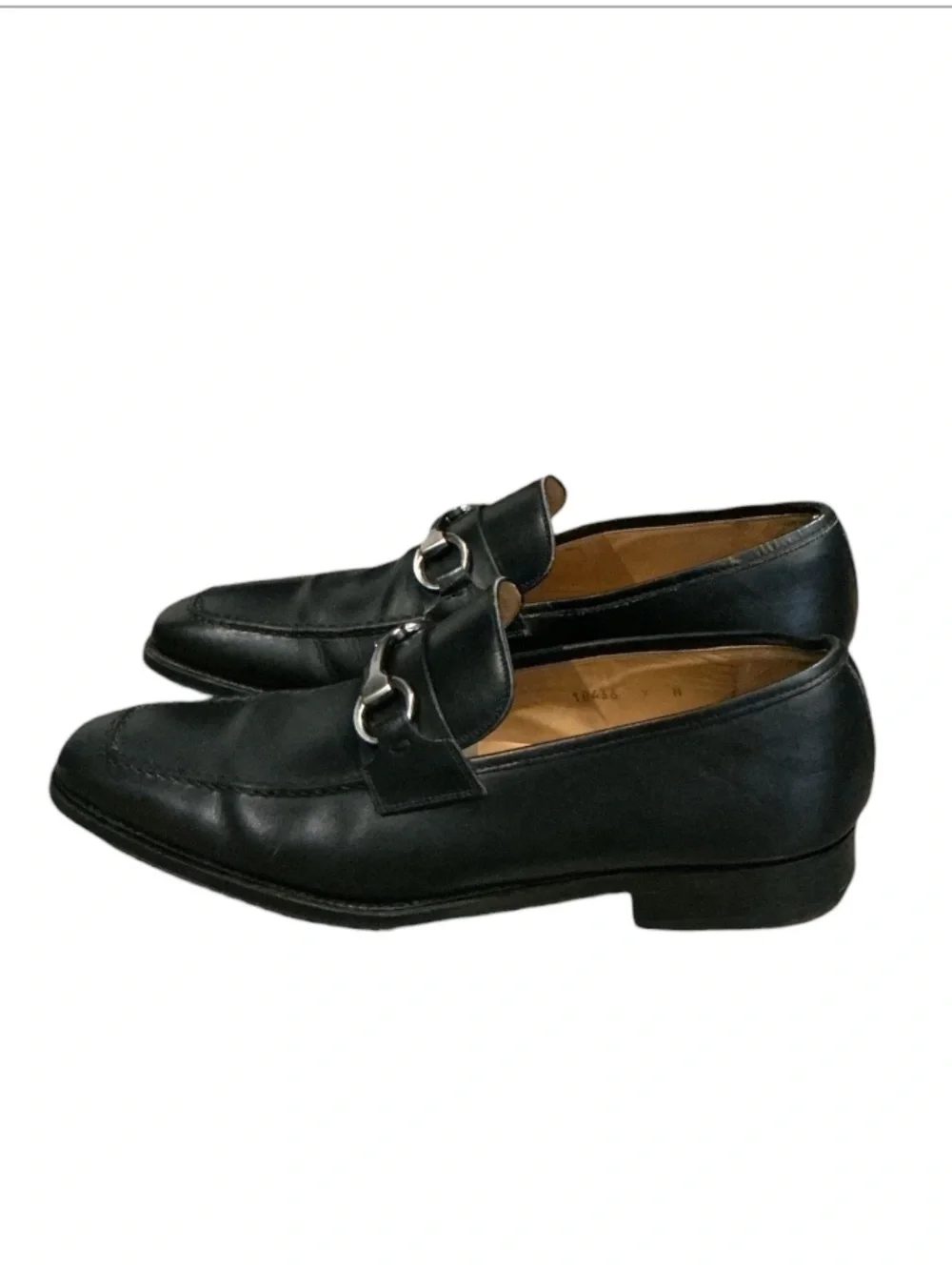 Authentic MAGNANNI men’s luxury designer black leather loafers sz 9